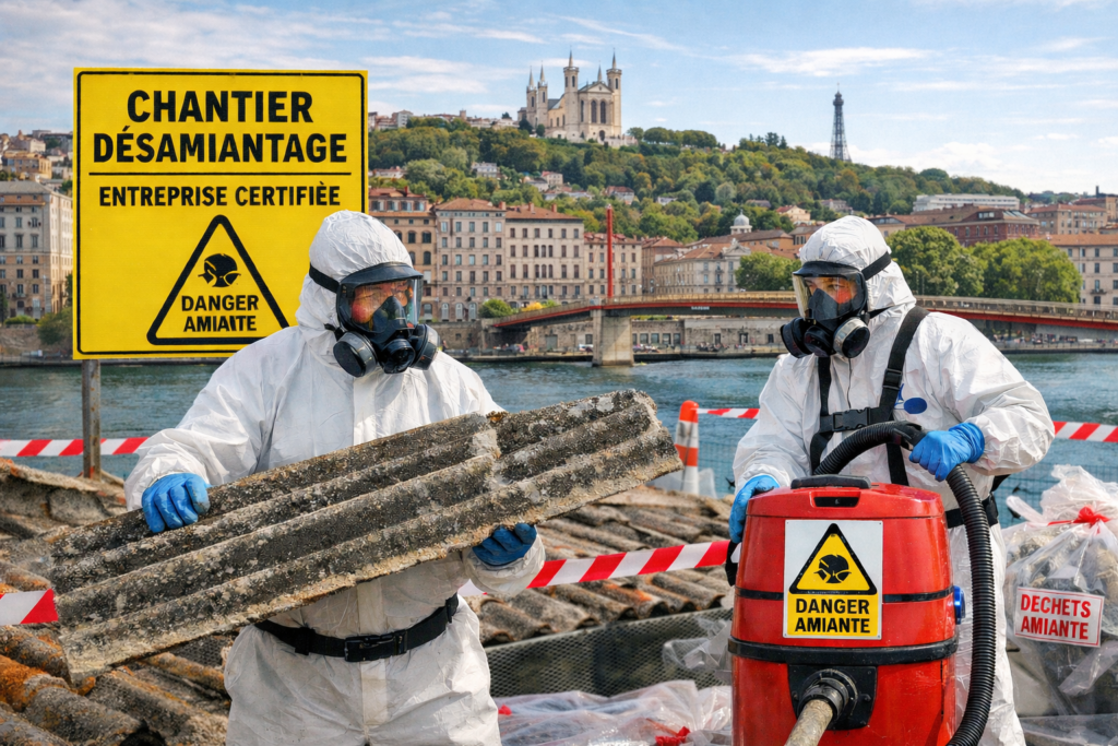 désamiantage Lyon entreprise certifiée