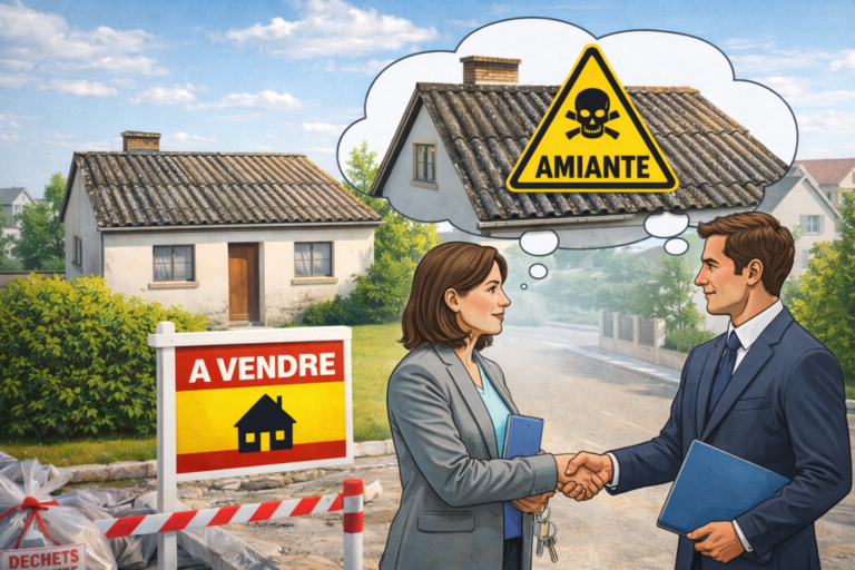 peut-on vendre une maison avec un toit en amiante
