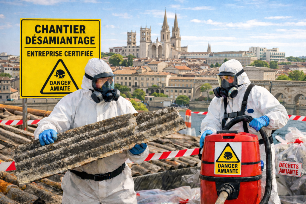 désamiantage Montpellier entreprise certifiée