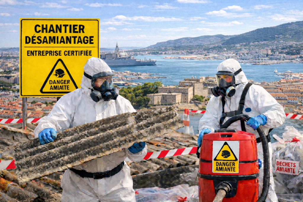 désamiantage Toulon entreprise certifiée