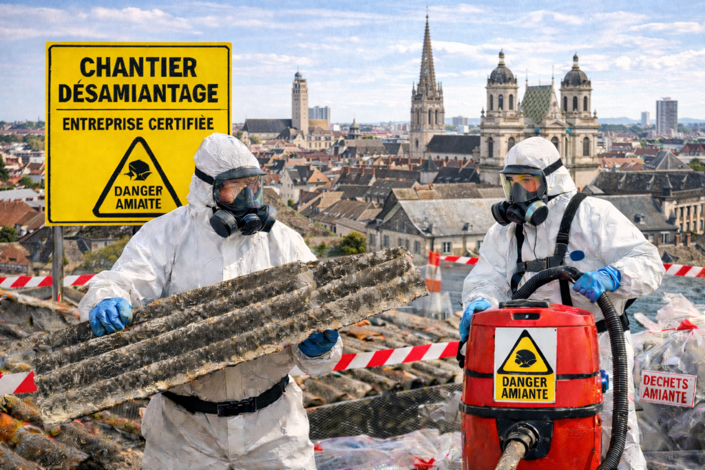 désamiantage Dijon entreprise certifiée