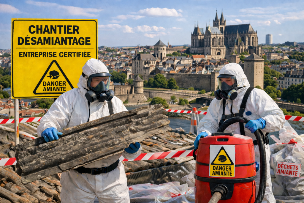 désamiantage Le Mans entreprise certifiée