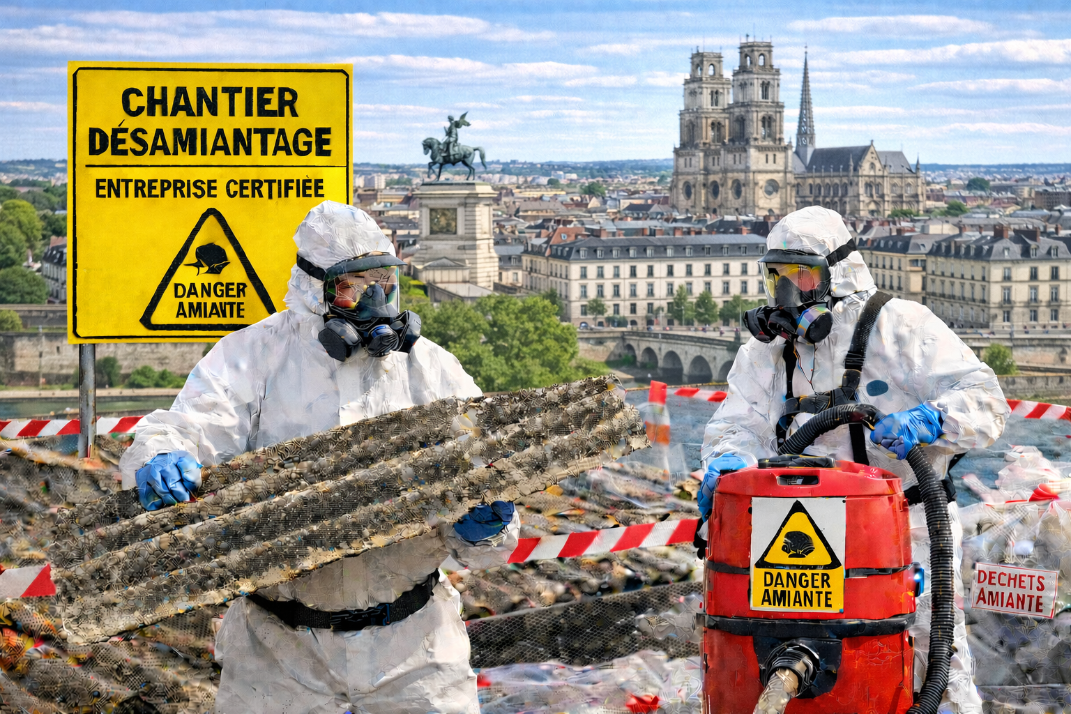 désamiantage Orléans entreprise certifiée