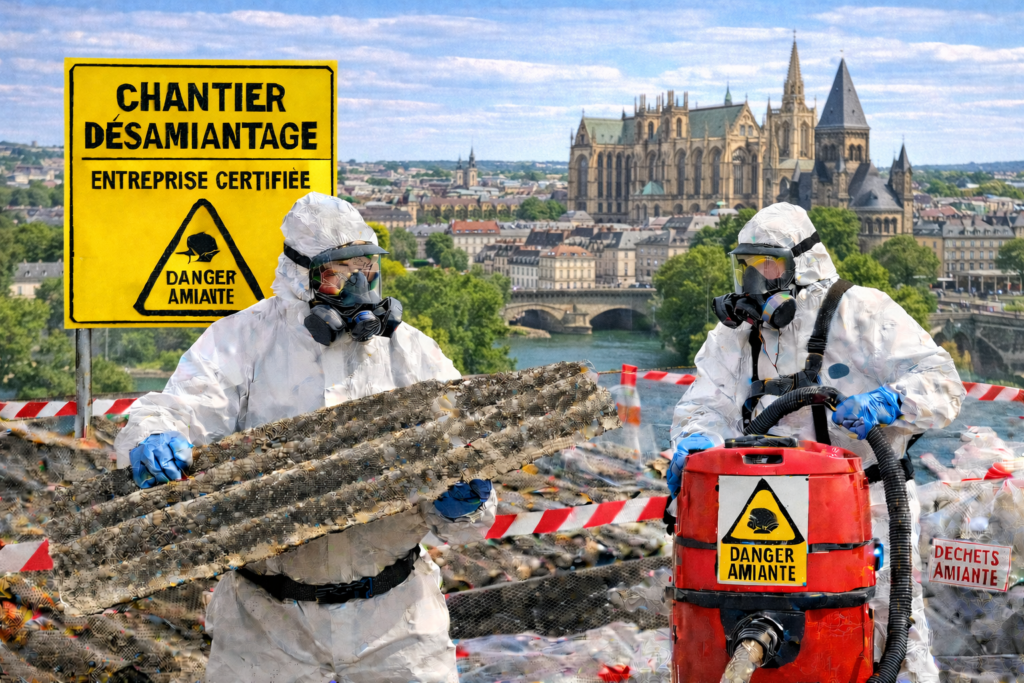 désamiantage Metz entreprise certifiée