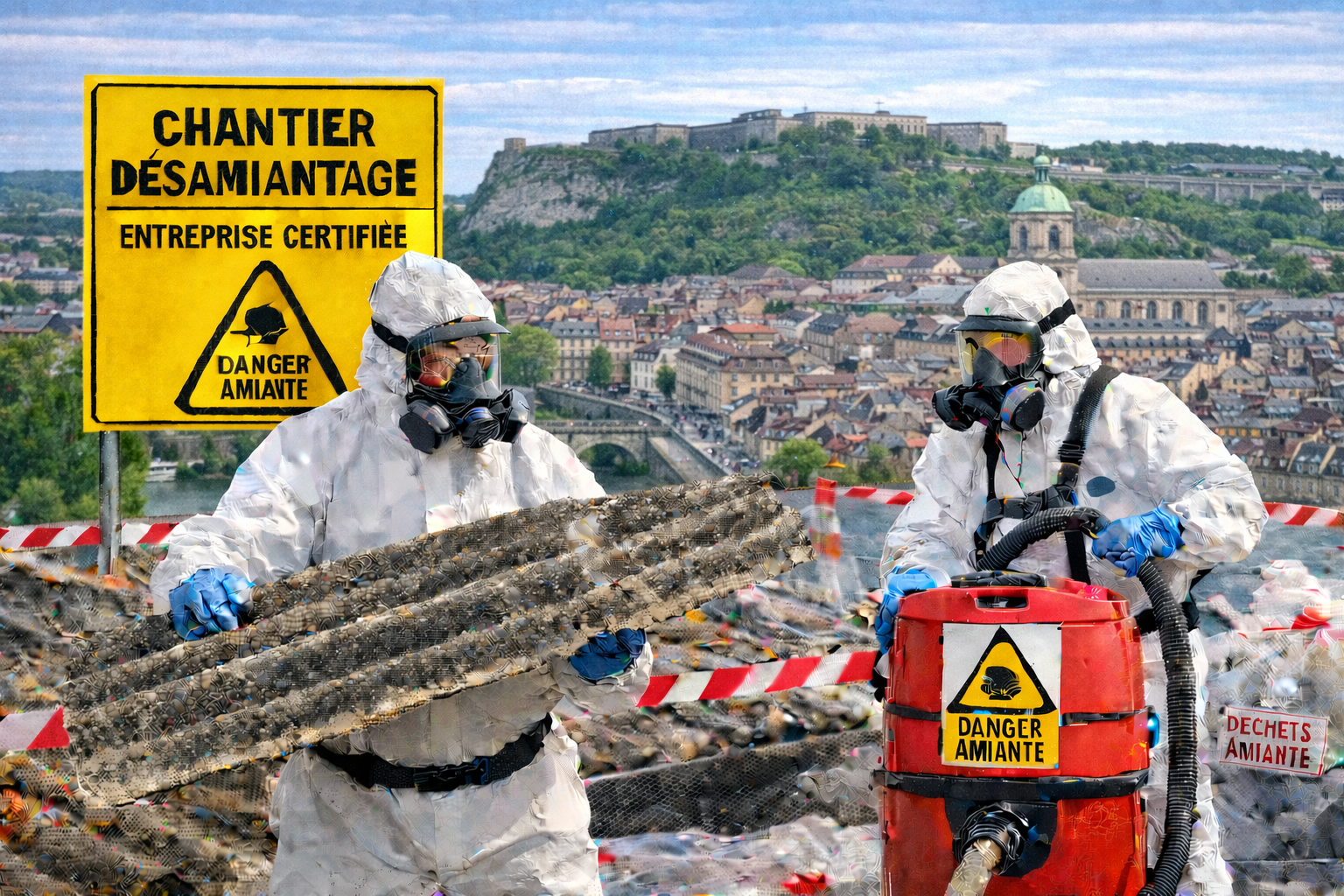 désamiantage Besançon entreprise certifiée