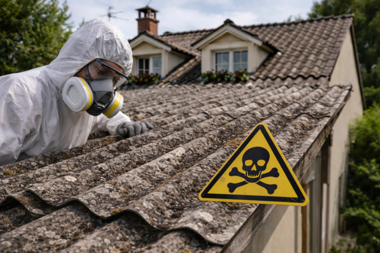 danger amiante toiture risques santé