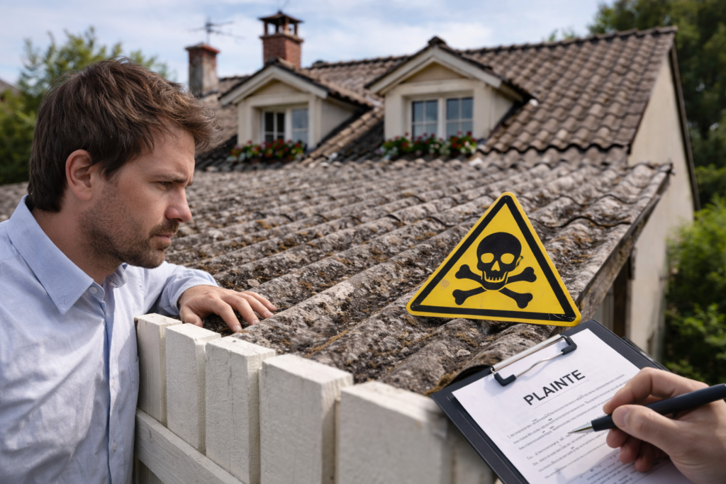 amiante toiture voisin droits recours