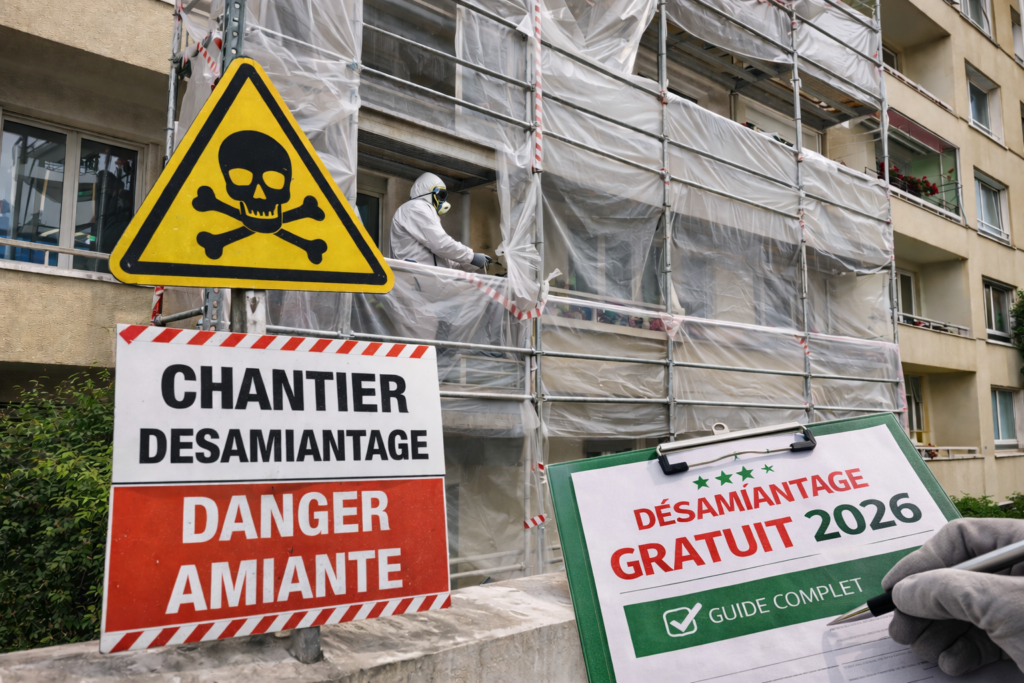 désamiantage gratuit panneaux solaires aides