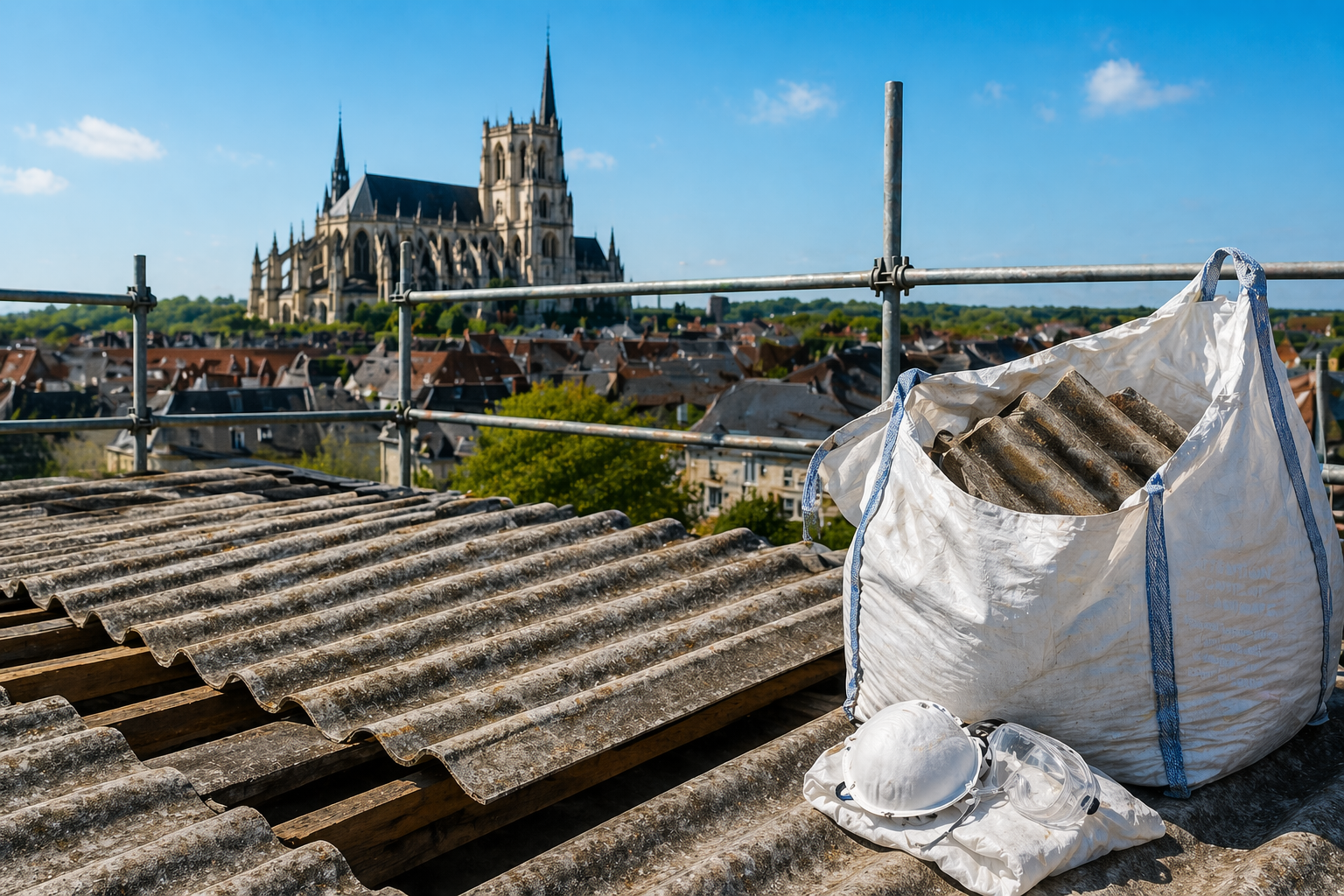 désamiantage toiture Amiens fibrociment