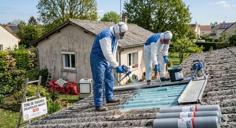 encapsulage toiture amiante prix maison