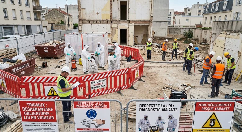 une photo compeltement différente pour larticle : obligation désamiantage avant travaux loi
