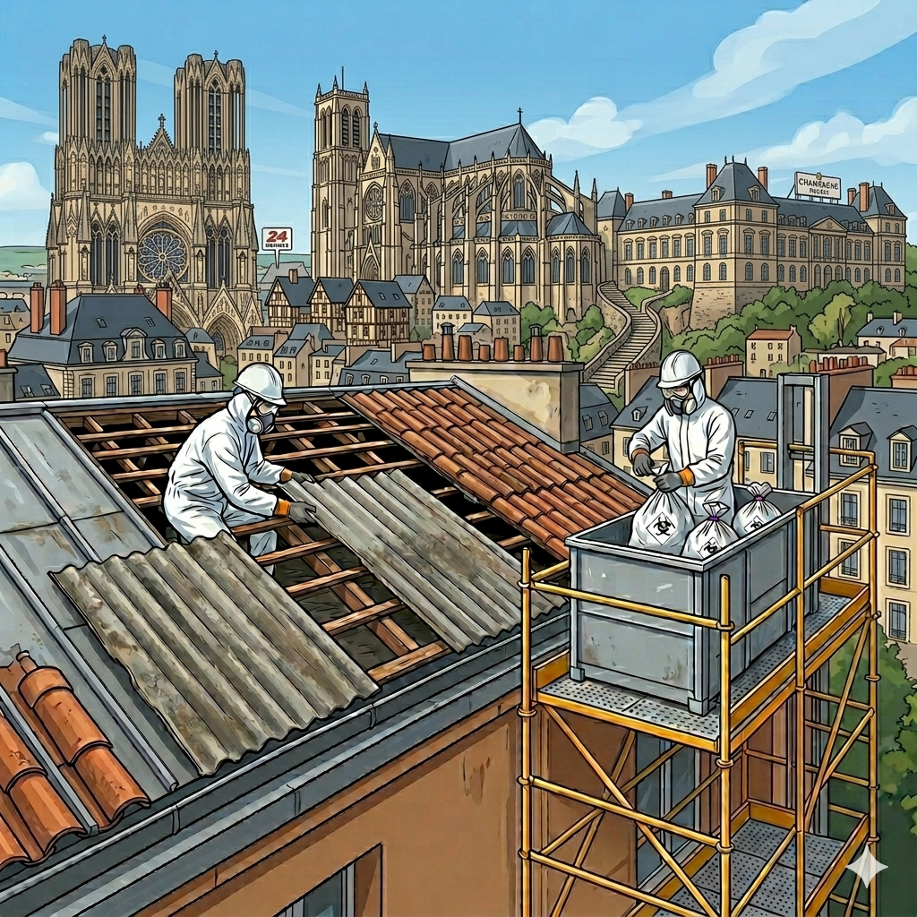 désamiantage toiture Le Mans fibrociment