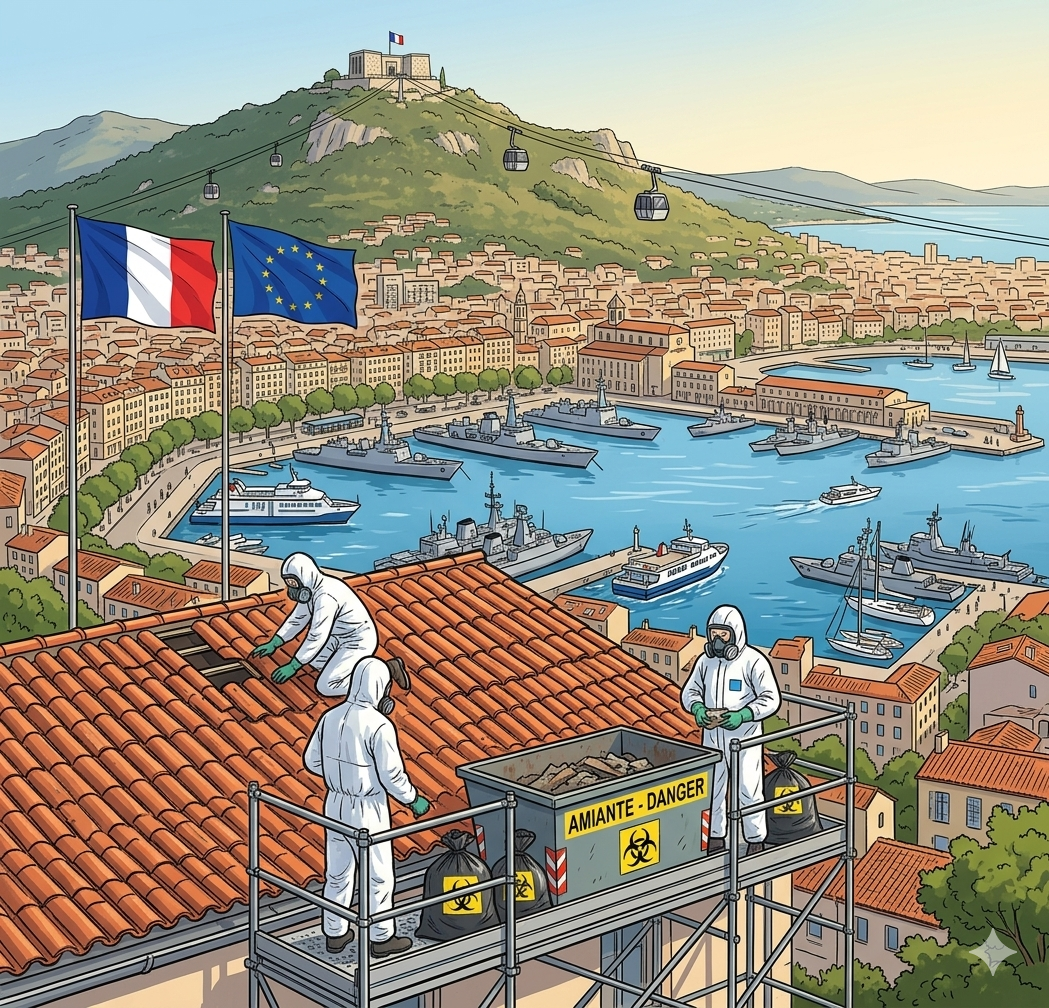 désamiantage toiture Toulon fibrociment