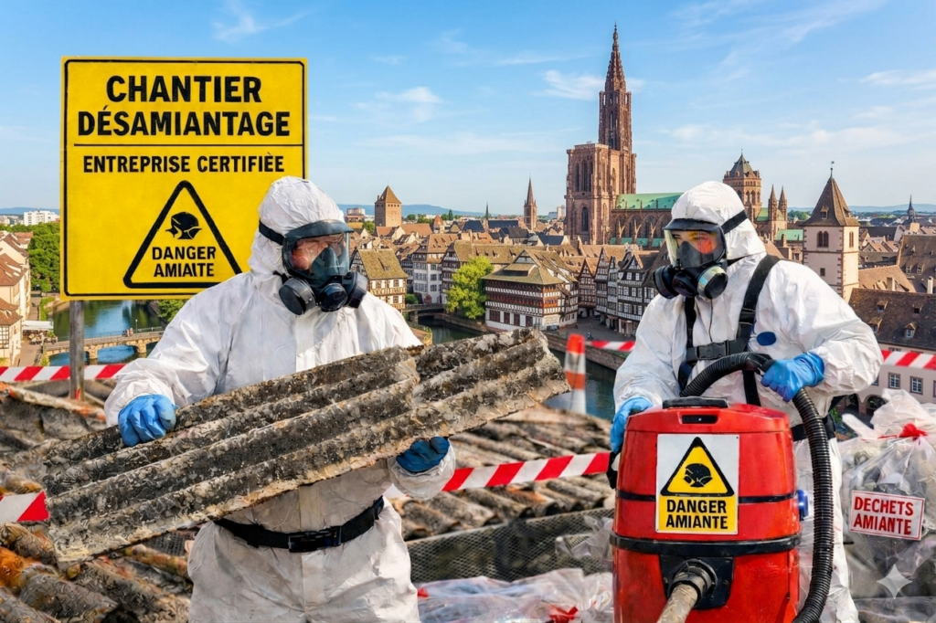 désamiantage Strasbourg entreprise certifiée