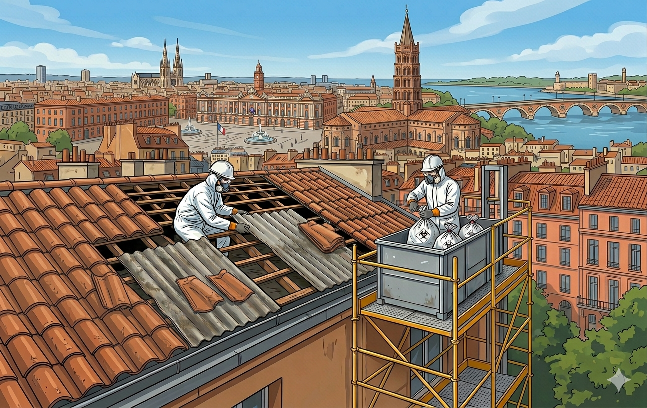 désamiantage toiture Toulouse fibrociment